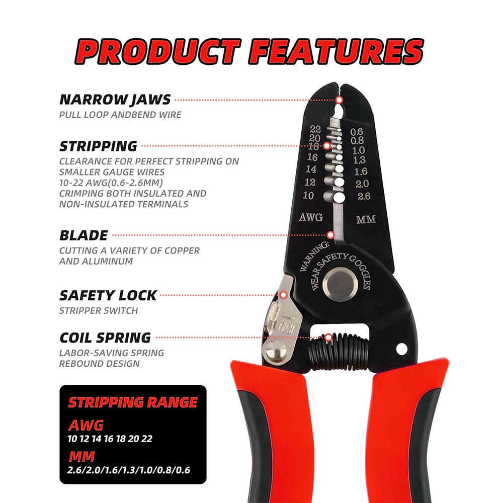 Automatic Wire Stripper Cutter - Pemotong Kawat, Alat Pengupas dan Pemotong