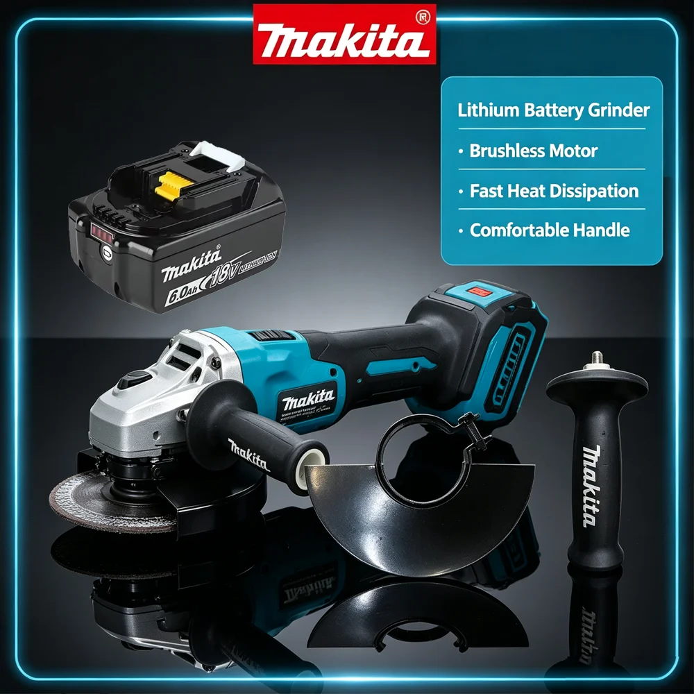 Brushless Angle Grinder Battery Powered - Makita DGA404 125mm Mesin Gerinda Sudut