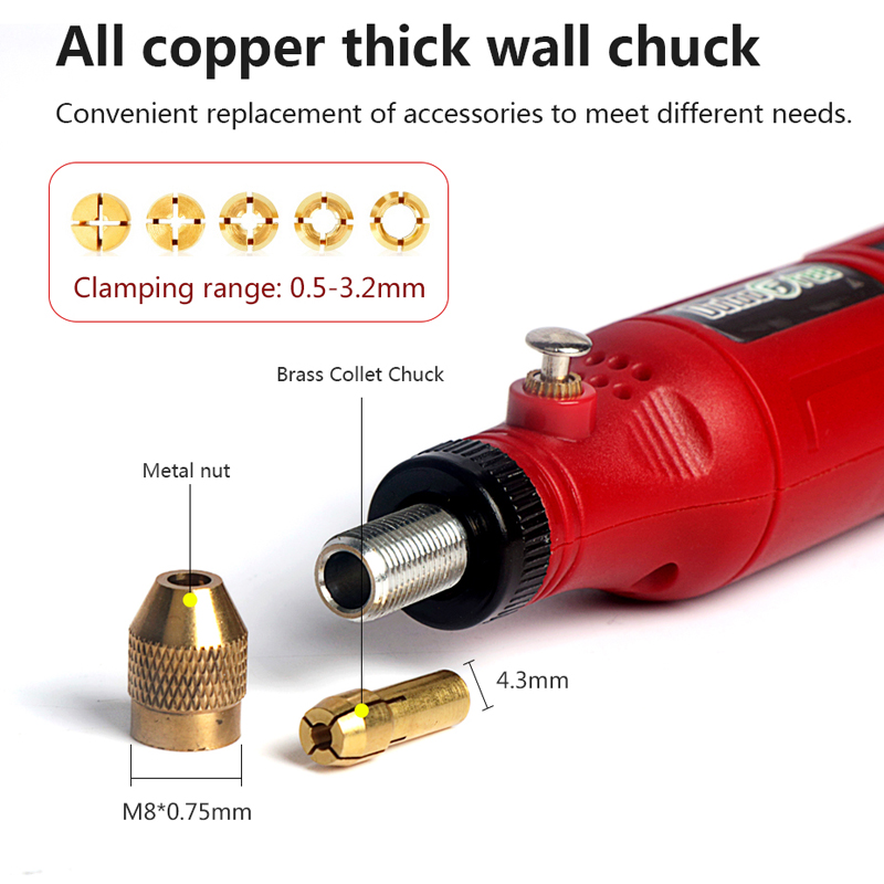 Pena Bor Mini Nirkabel 3.7V un - Cordless Rotary Tool Kit Accessories ulasan dan harga