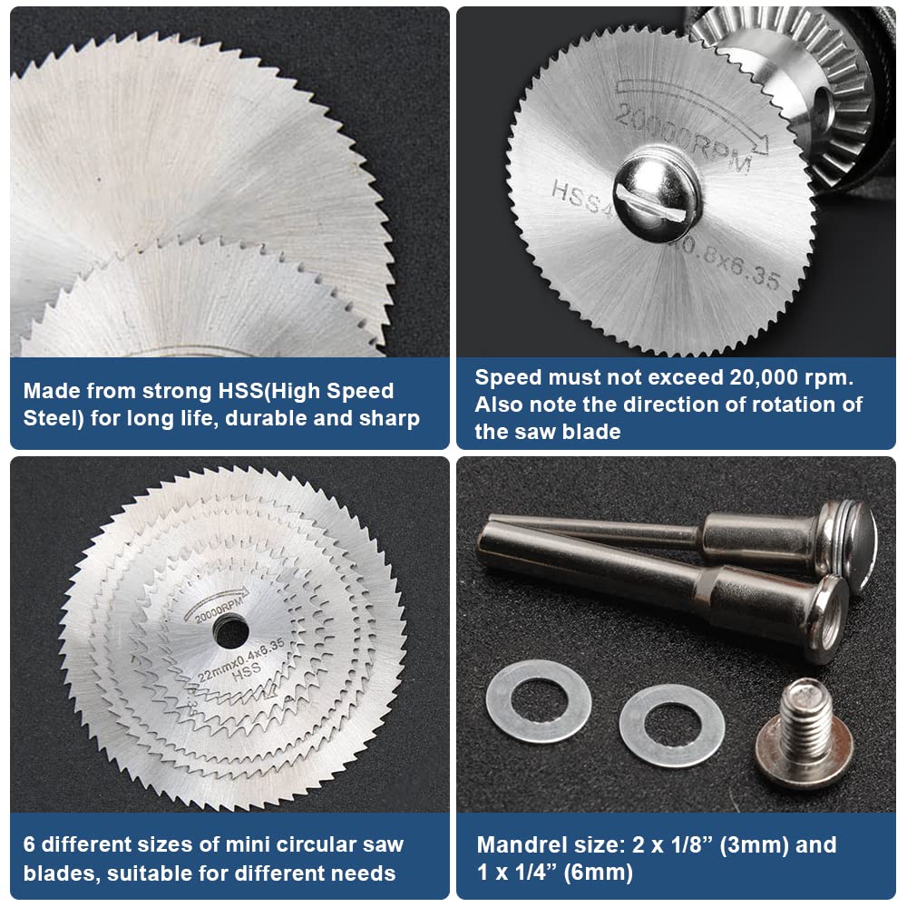 6 Buah Mata Bor HSS untuk Alat - Cordless Rotary Tool Kit Accessories ulasan dan harga