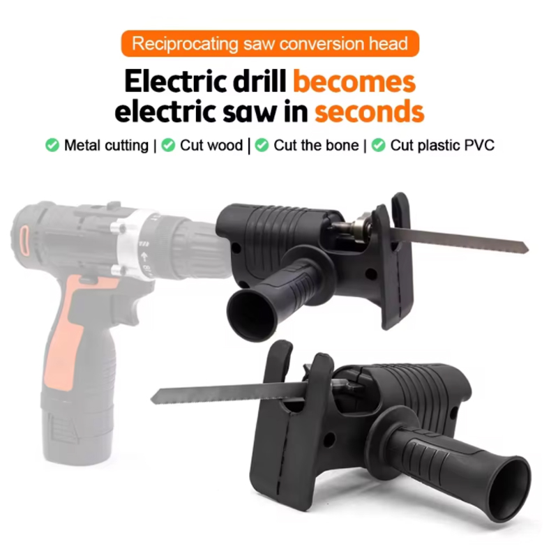 Aksesoris Bor Listrik Portabel - Reciprocating Saw Attachment Drill ulasan dan harga